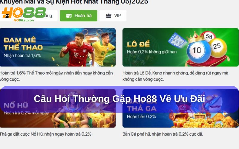 Câu hỏi thường gặp Ho88 về khuyến mãi