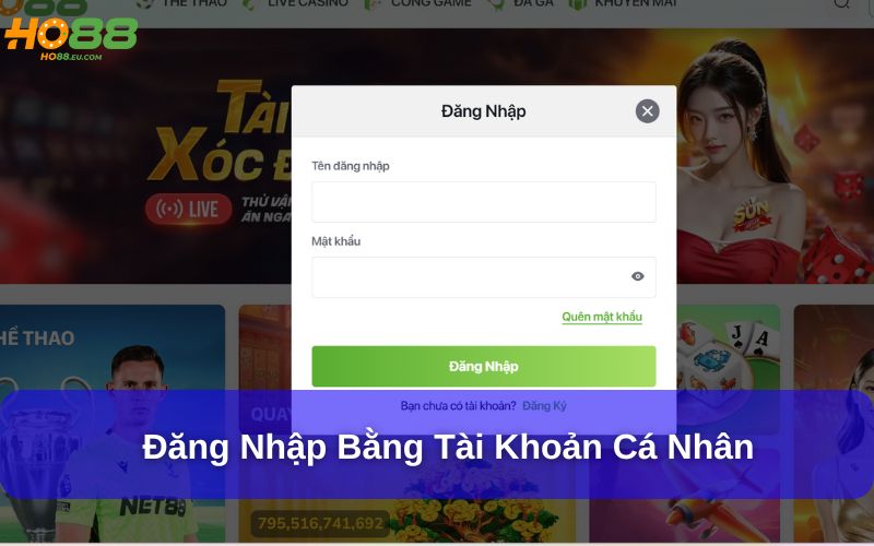 Đăng nhập bằng tài khoản cá nhân