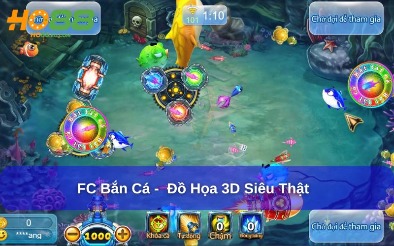 FC Bắn Cá được thiết kế giao diện đẹp mắt