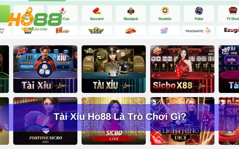 Tài xỉu Ho88 thú vị và mang lại giải trí cao 