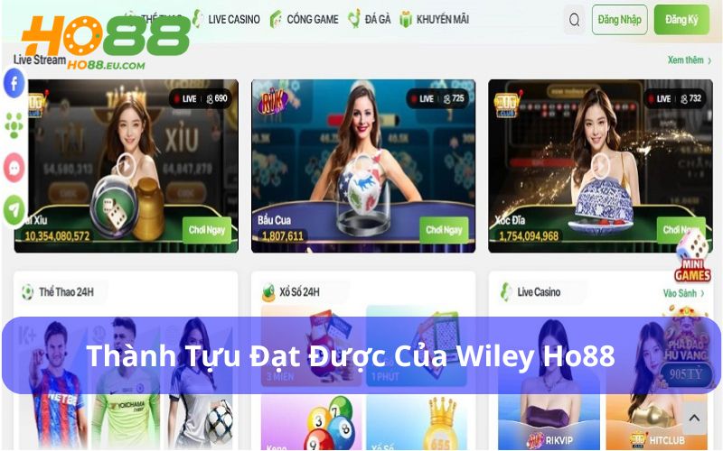 Wiley Ho88 đã giúp nền tảng có sự phát triển vượt bậc
