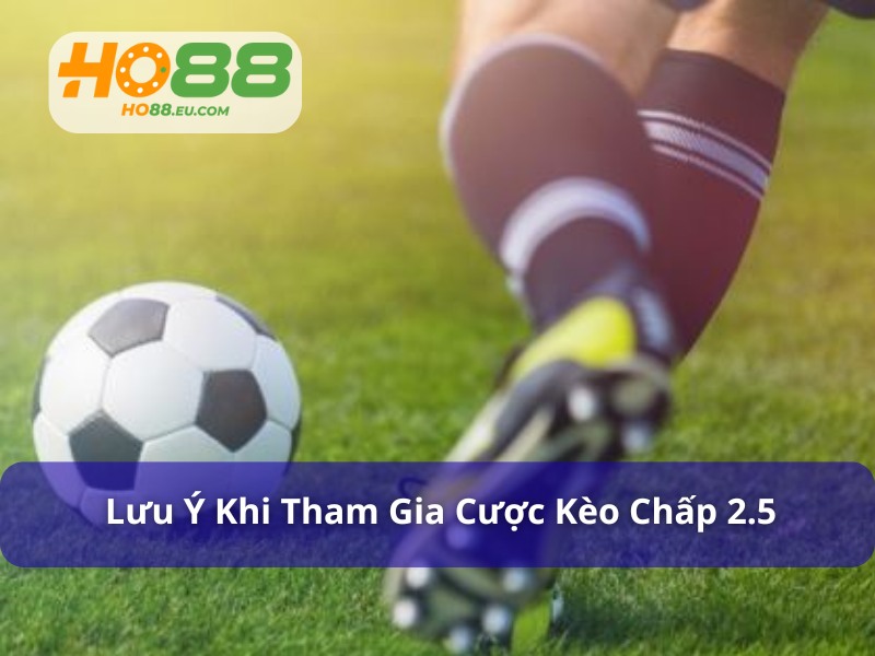 Lưu ý quan trọng khi chơi kèo chấp 2.5