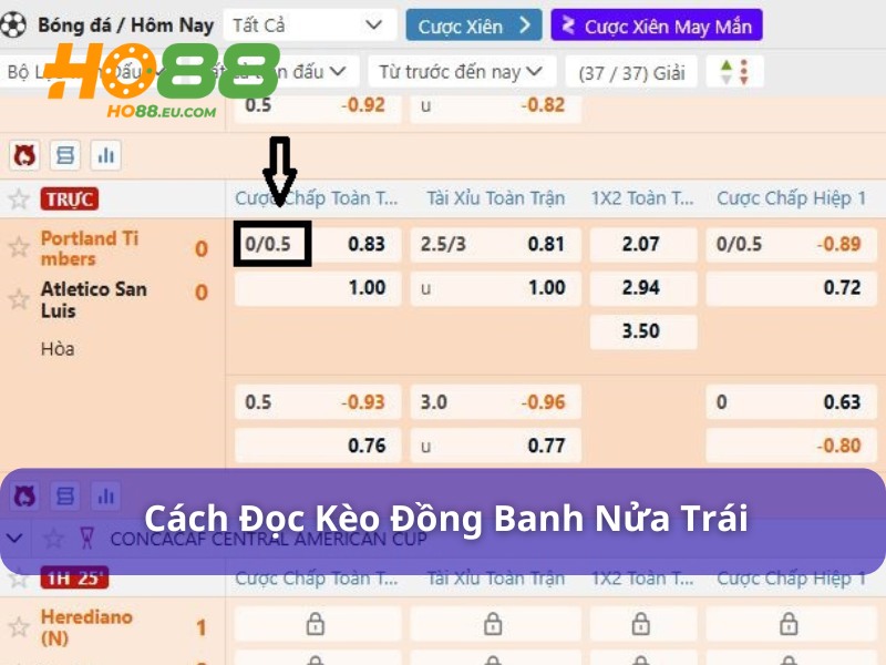 Cách đọc kèo đồng banh nửa trái thế nào