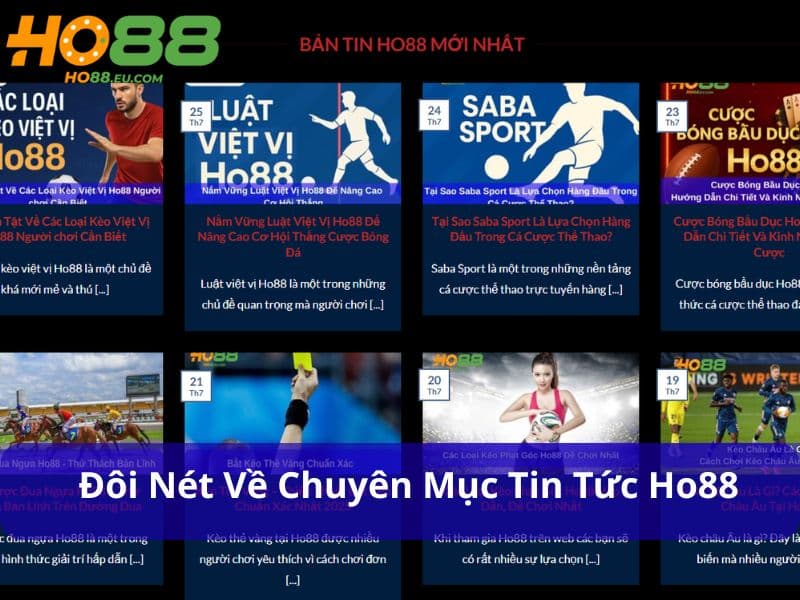 Tin tức Ho88 cung cấp thông tin nhanh chóng