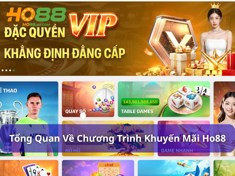 Tổng quan về khuyến mãi Ho88